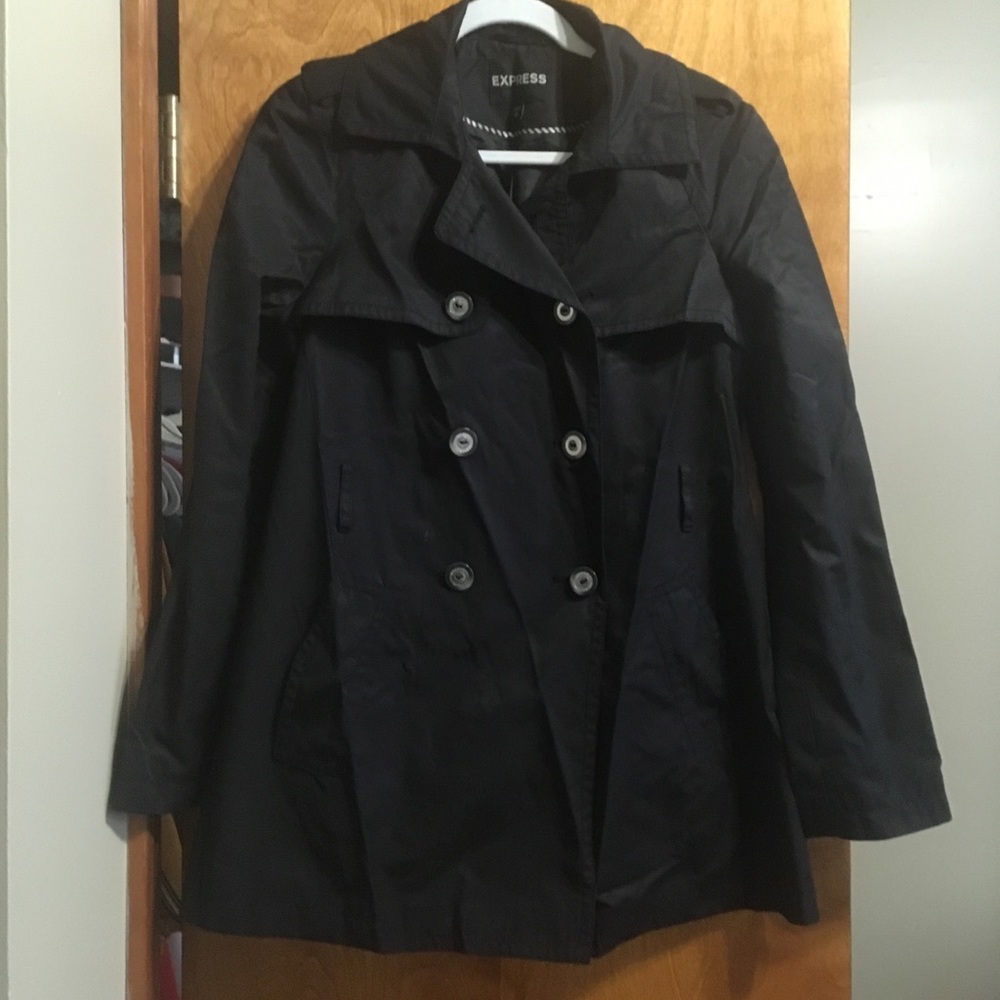 Classic black trenchcoat